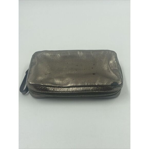 VINTAGE COACH LEATHERWARE Metallic JEWELRY ORGANIZER FOR TRAVEL